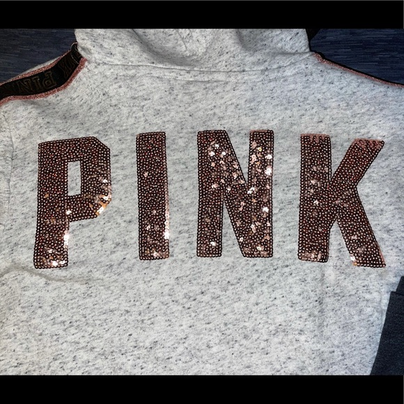 COPY - VS PINK S/M rose gold bling matching set - Picture 3 of 6